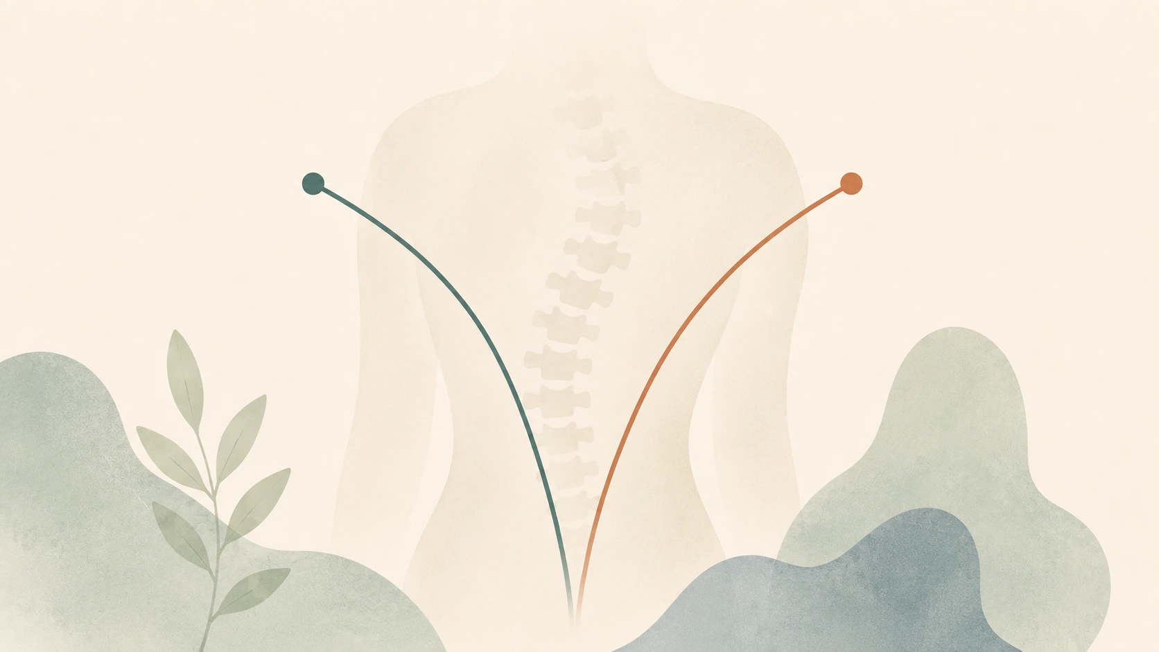 Two measurement lines changing independently, representing ATR versus Cobb angle.